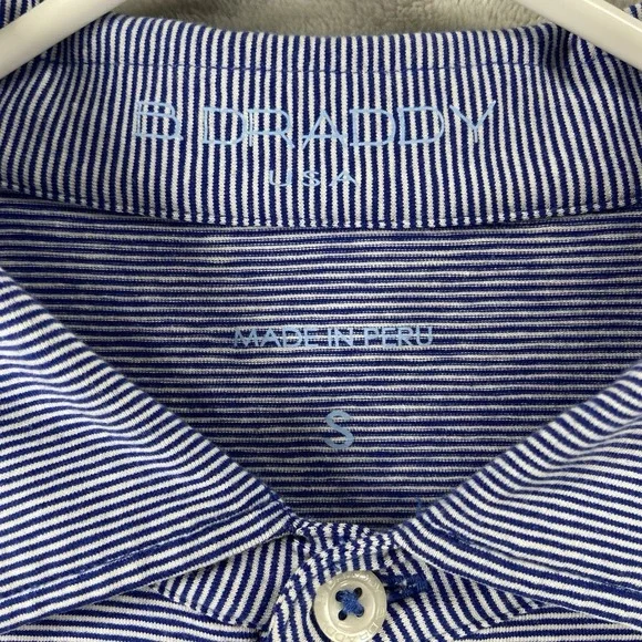 B. Draddy Shirt men's Small Polo Performance Pima Cotton Blend Short Sleeve Golf - Picture 6 of 13
